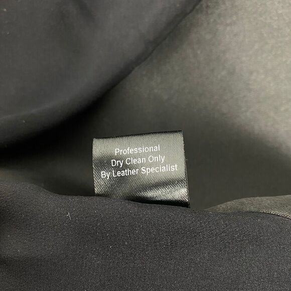 Shui Chen Lambskin Tank Top with Silk Peplum Back BLACK - Picture 8 of 9